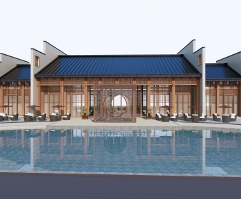 New Chinese Style Appearance Of Commercial Building-ID:864400953