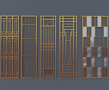 Modern Metal Screen Partition-ID:408302074