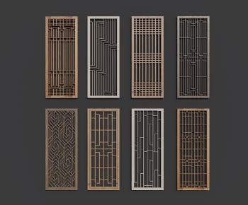 New Chinese Style Metal Screen Partition-ID:365338093