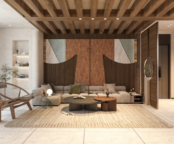 New Chinese Style A Living Room-ID:103395948