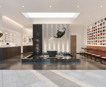 New Chinese Style Exhibition Hall-ID:464229111