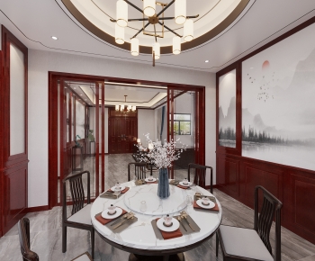 New Chinese Style Dining Room-ID:512578965