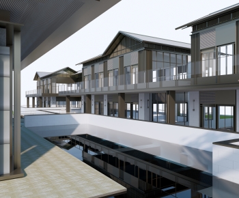 New Chinese Style Appearance Of Commercial Building-ID:642522107