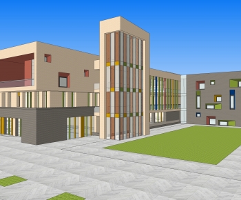 Modern School Building-ID:446985965