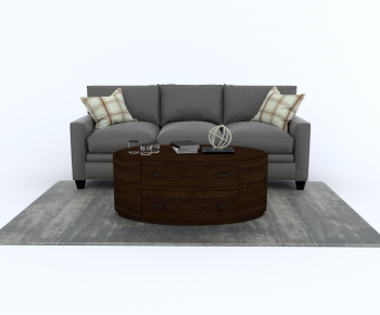 Modern Three-seat Sofa-ID:470570095