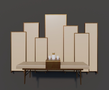 New Chinese Style Bench-ID:459748035