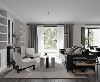 Modern A Living Room-ID:105080651