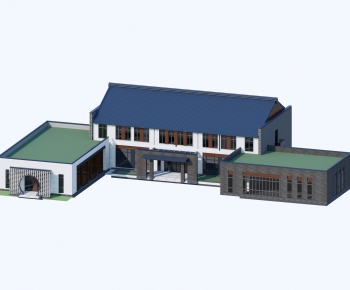 New Chinese Style Architecture Of Artistic Style-ID:535006056