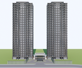 Modern Residential Building-ID:236054901