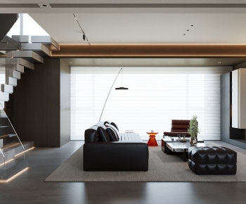 Modern A Living Room-ID:984365941