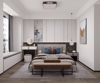 New Chinese Style Bedroom-ID:847960952