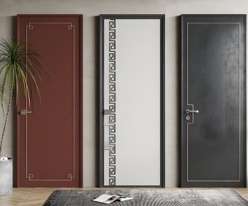 New Chinese Style Single Door-ID:159778126