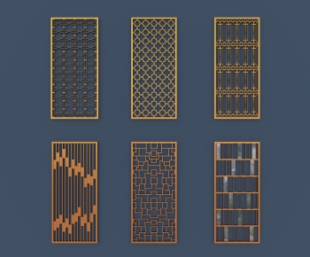 Modern Metal Screen Partition-ID:713501934