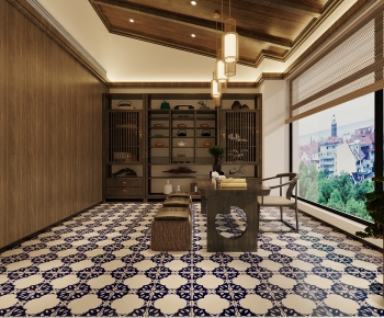New Chinese Style Tea House-ID:858226061