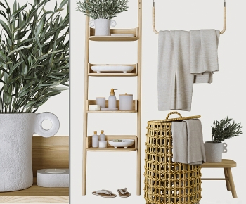 Wabi-sabi Style Bathroom Set-ID:999397995