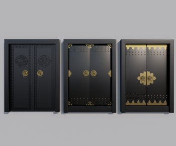 New Chinese Style Double Door-ID:766597996