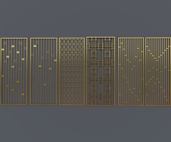 New Chinese Style Metal Screen Partition-ID:387161975