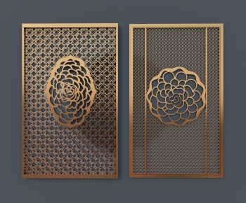 New Chinese Style Metal Screen Partition-ID:982384928