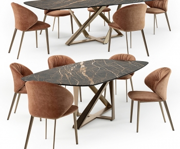 Modern Dining Table And Chairs-ID:401053917
