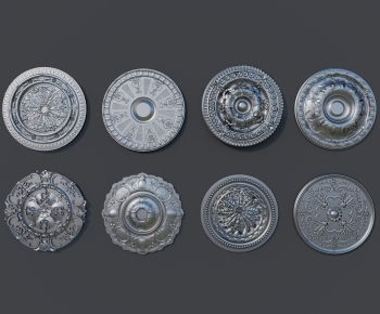 European Style Plaster Carved Top Plate-ID:659895904