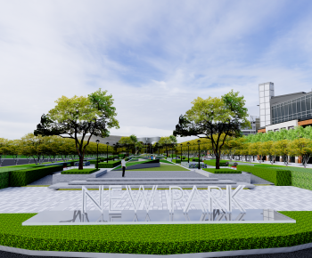 Modern Park Landscape-ID:931442021