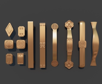 New Chinese Style Door Handle-ID:690449006