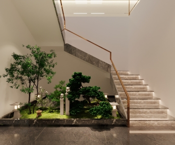 New Chinese Style Stairwell-ID:215527061
