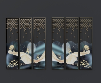 New Chinese Style Metal Screen Partition-ID:595391048