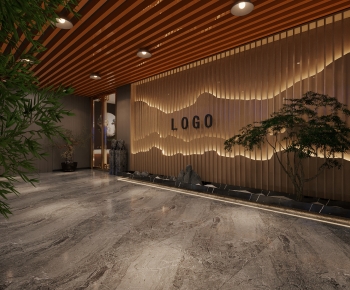 New Chinese Style TV Wall-ID:253890998