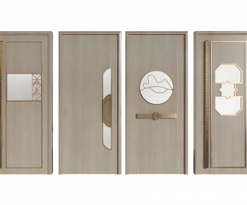 New Chinese Style Single Door-ID:196465024