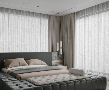 Modern Double Bed-ID:825714119