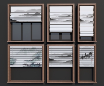 New Chinese Style Venetian Blinds-ID:783864028