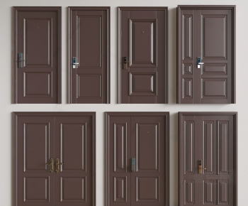 Simple European Style Entrance Door-ID:865875965