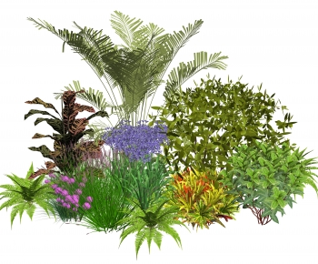Modern Plant Pile-ID:406969071