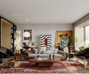 Modern A Living Room-ID:557737115