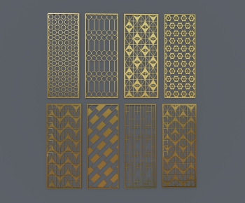 Modern Metal Screen Partition-ID:949405911