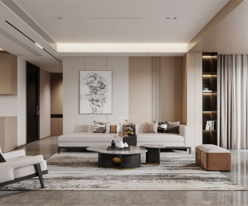 Modern A Living Room-ID:864430903