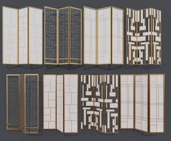 Modern Metal Screen Partition-ID:256799949