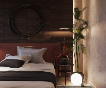 Modern Double Bed-ID:539639003