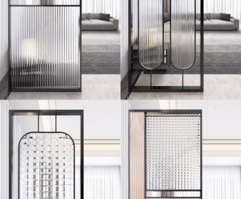 Modern Glass Screen Partition-ID:792623048