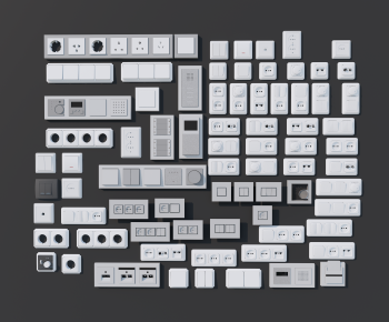 Modern Switch Socket Panel-ID:664423945