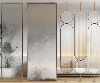 Modern Glass Screen Partition-ID:203447107