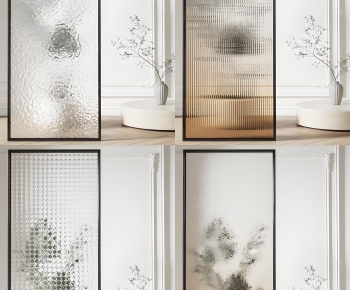 Modern Glass Screen Partition-ID:880512956
