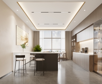 Modern Office Tea Room-ID:491355901