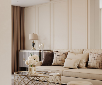 French Style A Living Room-ID:963821895