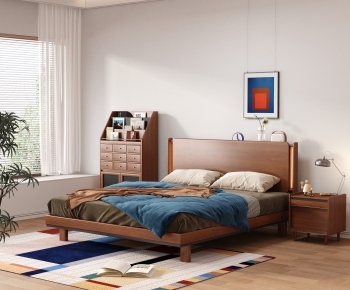 Modern Double Bed-ID:239360366