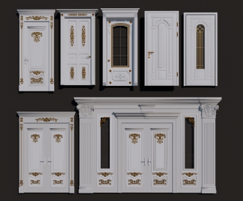 European Style Single Door-ID:702887069