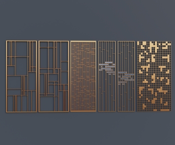 Modern Metal Screen Partition-ID:227230071