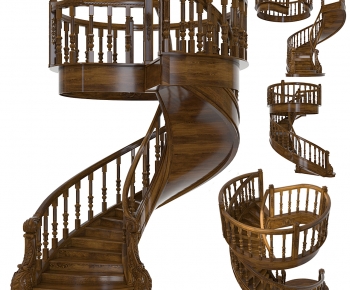 European Style Classical Style Rotating Staircase-ID:727315909