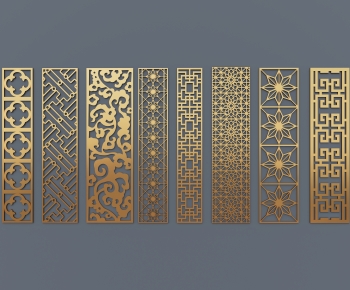 Simple European Style Metal Screen Partition-ID:900172953